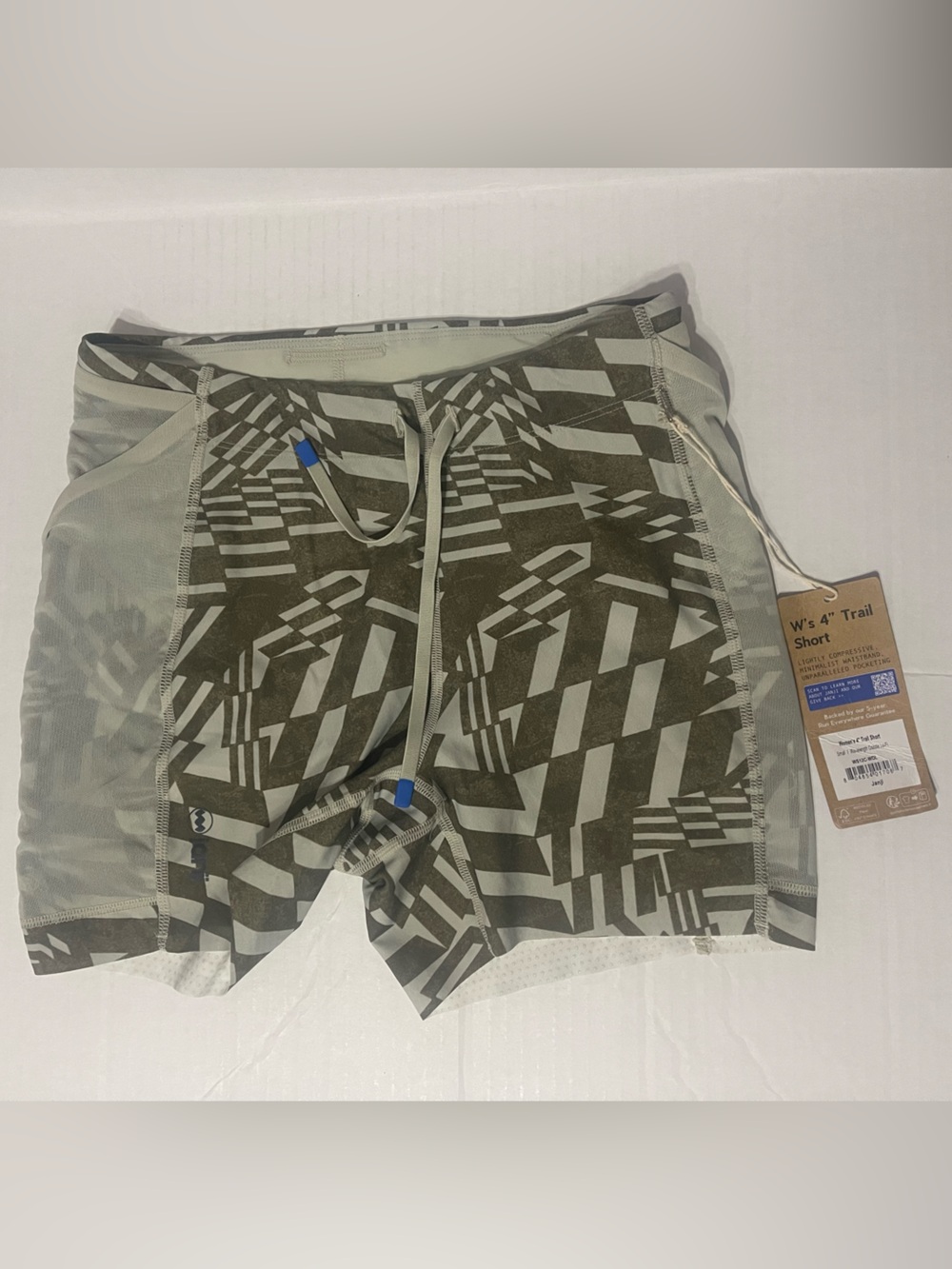 Janji 4” Trail Short - Women’s Small - Wavelength Dazzle Lo-Fi - NWT
